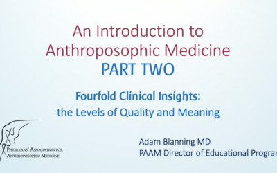 Introduction to Anthroposophic Medicine Part 2