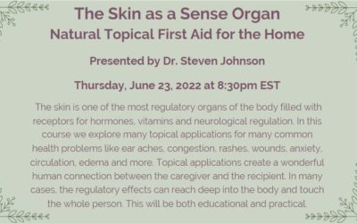 The Skin as a Sense Organ – Natural Topical First Aid for the Home